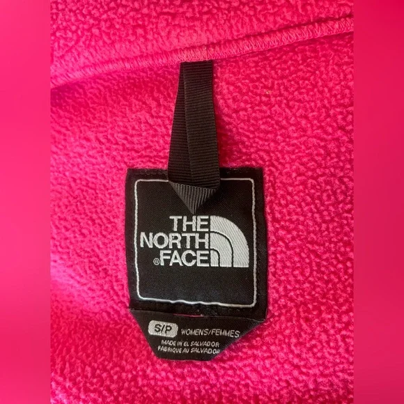 THE NORTH FACE Denali Polartec Pink BlackFleece Full Zip‎ Coat Jacket Small - Picture 10 of 16